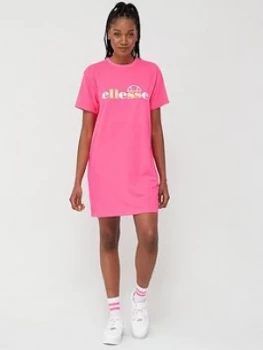 Ellesse Exclusive Jessi T-Shirt Dress - Pink, Size 10, Women
