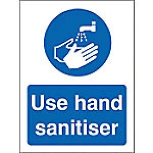 Stewart Superior Health and Safety Sign Use hand sanitiser Vinyl 30 x 20 cm