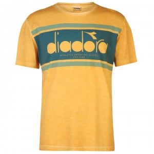 Diadora Spectra T Shirt Mens - Orange Mustard