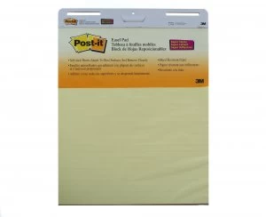 Post It Meeting Chart Lined Yellow