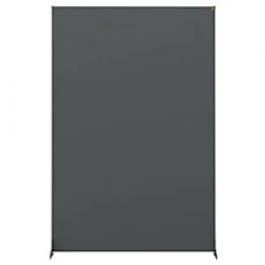 Nobo Freestanding Room Divider Screen Impression Pro 1200 x 1800 x 300mm Felt, Metal Grey