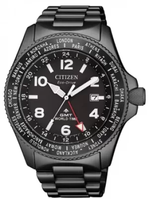 Citizen Mens World Time Bracelet Watch BJ7107-83E