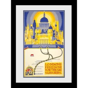 Transport For London Londons Freedom 60 x 80 Framed Collector Print