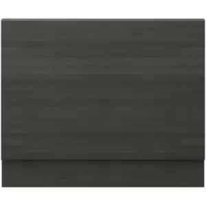 Hudson Reed - Hacienda Black 700mm End Bath Panel with Plinth - OFF670 - Black