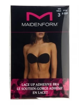 Maidenform Accessories Lace up adhesive stick on bra Black