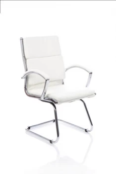 Adroit Classic Cantilever Chair With Arms White Ref BR000032