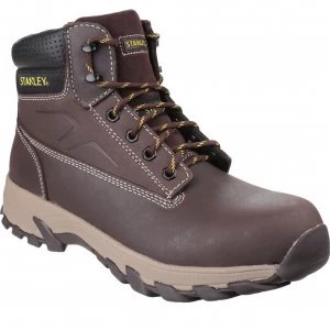 Stanley Mens Tradesman Safety Boots Brown Size 11