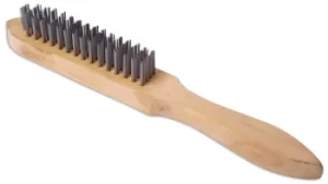 Laser Tools 0226 Wire Brush 4 Row Wooden Handle