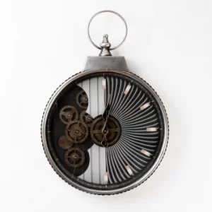 WM WIDDOP Large Stopwatch Wall Clock with Moving Gears