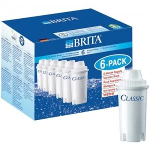 Brita Classic Water Filter Cartridges Pack of 6