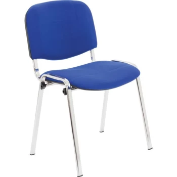 Lincoln - Conference Chrome Stacking Chair Black