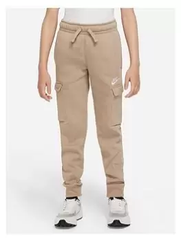 Nike Older Boys Nsw Club Cargo Pant - Khaki, Size Xs=7-8 Years