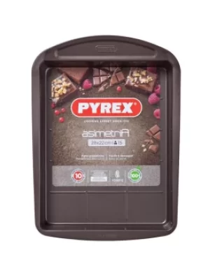 Pyrex AsimetriA Metal Easy-Grip Brownie Pan 28 x 22cm