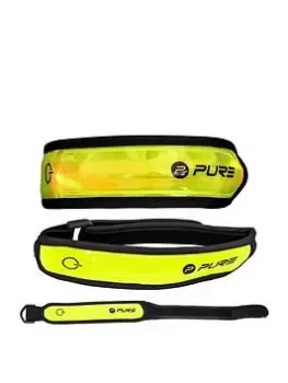 Pure2Improve Adjustable Reflective LED Running Armband
