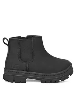 UGG Ashton Chelsea Boot, Black, Size 7 Younger