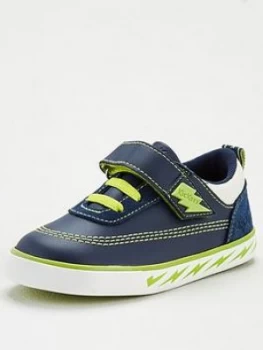 Kickers Boys Tovni Bolt Trainer - Blue, Size 11 Younger