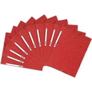Exacompta 3 Flap Folder 55505SE A4 Red Glossy Card 24 x 32cm Pack of 50