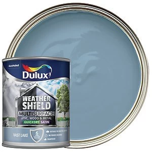 Dulux Weathershield Multi Surface Quick Dry Vast Lake Satin Paint 750ml