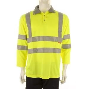 B Seen Polo Shirt 34 Sleeve Polyester 6XL Saturn Yellow Ref BPK3QSY6XL
