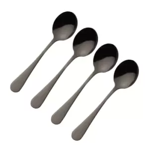 4 Piece Tea Spoon Set in Stainless Steel