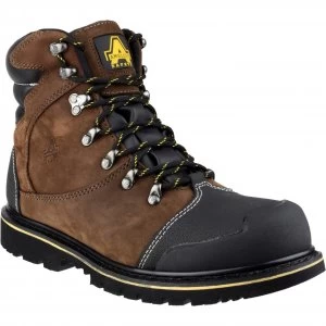 Amblers Mens Safety FS227 Goodyear Welted Waterproof Industrial Safety Boots Brown Size 12