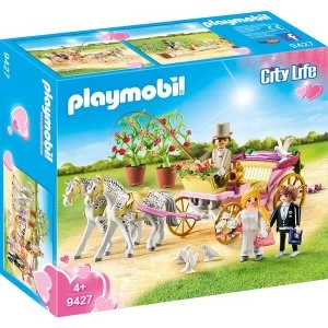 Playmobil City Life Wedding Carriage with Tin Can Trail
