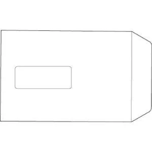 Value C5 Pocket Window Envelope Press Seal 100gsm White Pack of 500