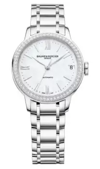 Baume & Mercier M0A10479 Womens Classima Diamond Set Bezel Watch
