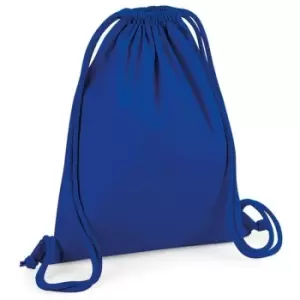 Westford Mill - Cotton Drawstring Bag (One Size) (Bright Royal Blue)