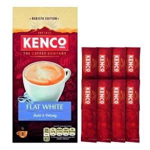 Kenco Flat White Instant Sachet Pack of 8 4041493 KS38152