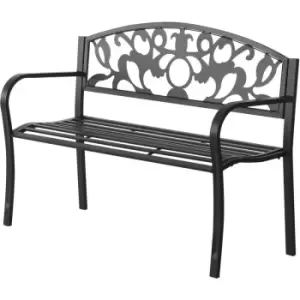 Outdoor Patio 2 Seater Garden Bench Park Yard Furniture Porch Chair - Outsunny