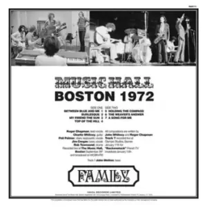 Boston Music Hall 1972 by Family Vinyl Album