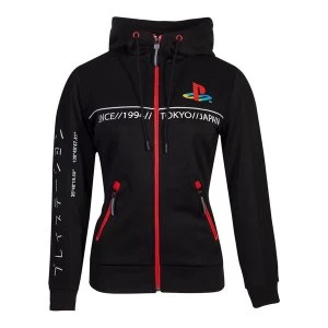 Sony Playstation Cut & Sew Tech Womens X-Large Hoodie - Black/Red