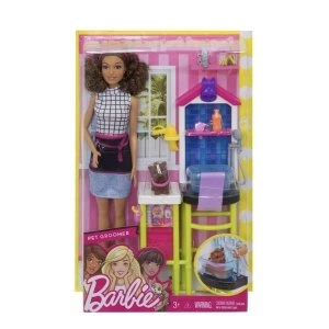 Barbie Doll Careers Pet Groomer Playset