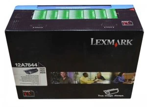 Lexmark 12A7644 Black Laser Toner Ink Cartridge