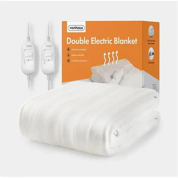 VonHaus VonHaus Double Electric Blanket - White One Size