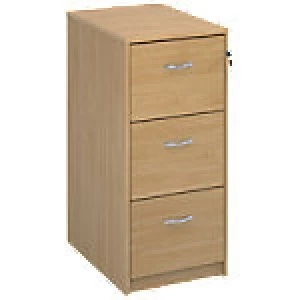 Dams International Filing Cabinet Deluxe Executive Brown 480 x 650 x 1,040 mm