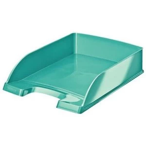 Leitz WOW A4 Letter Tray Ice Blue