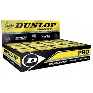 Dunlop Pro Squash Balls 1 Ball Box 12