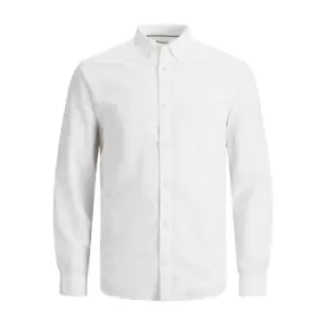 Cotton/Linen Shirt in Slim Fit