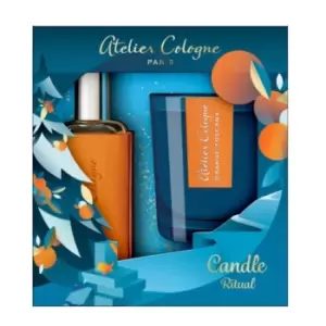 Atelier Cologne Orange Sanguine Gift Set 30ml Cologne Absolue + 70g Candle