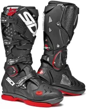 Sidi Crossfire 2 SM Motocross Boots Black White Red