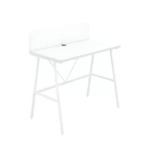 Soho Desk with Backboard White/White Leg KF90776