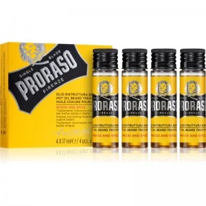 Proraso Wood and Spice Hot Intensive Oil Treatment for Tough Stubble 4 x 17ml