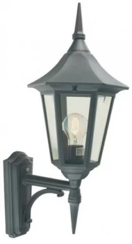 1 Light Outdoor Wall Lantern Light Black IP54, E27