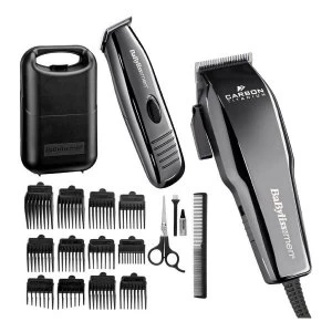 Babyliss 7446AGU Carbon Titanium Hair Clippers and Grooming Kit