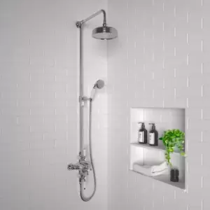 Traditional Thermostatic Shower with Round Overhead & Handset- Camden