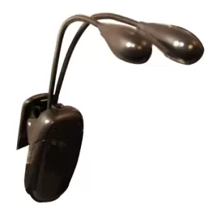 Music Stand Light Clip-On With Dual LED Lamps