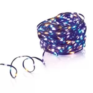Premier Decorations Limited 1000 Multicolour Flexibright LED String Lights With Green Cable