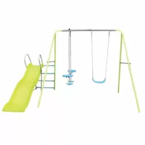 Airwave - Alto Outdoor Swing, Glider & Slide Childrens Outdoor Play Set - Green
